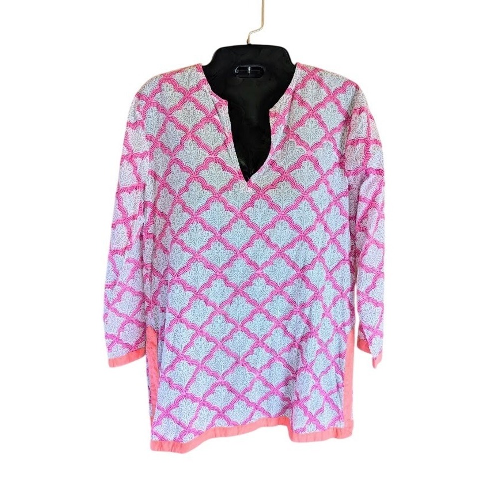 Roberta Roller Rabbit Tunic Women XXS Boho Beachy Coastal Vacation Preppy Bright